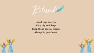 Backpack Blessings Tags with Positive Messages