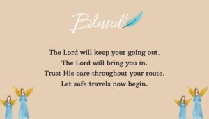 Christian Travel Blessings with Bible Verses