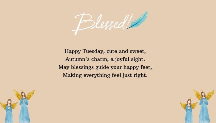 Cute Tuesday Fall Blessings and Autumn Wishes