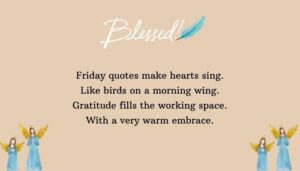 Friday Quotes for Work Blessings and Gratitude