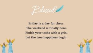 Friday Work Blessings for Success and Peace