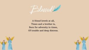 KJV Blessings of Friendship Scripture About Loyalty