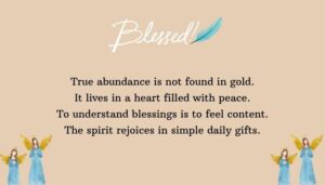 Meaning of Bountiful Blessings and Spiritual Understanding
