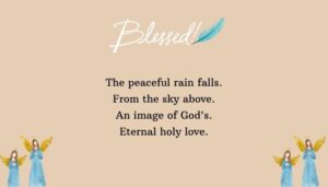 Peaceful Rain Blessings Images and Bible Verses