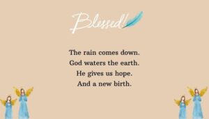 Rain Blessings and Inspirational Bible Verses
