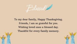 Thanksgiving Blessings for Friends and Family